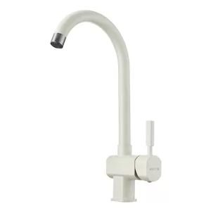 Смеситель AQUATON 1AX003FCXX240 для мойки, однорычажный, цвет: жемчуг