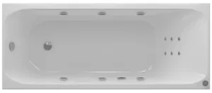 Ванна акриловая Акватек 140х70 гидромассаж, пневмоуправление, панель