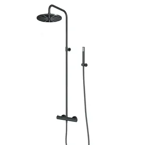 Душевая система Paini с термостатом, верхний/ручной душ, черный брашированный 78PZ689TH