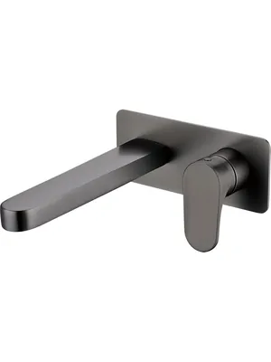 Смеситель Boheme 455-GM для раковины, встраиваемый, однозахватный, графит