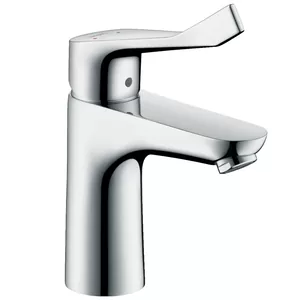 Смеситель Hansgrohe 31911 для умывальника с фикс. изливом, с донным клапаном, длинная рукоятка