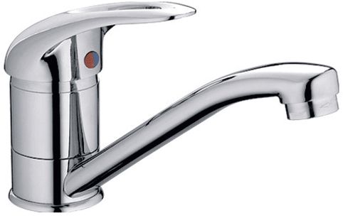 Смеситель Ledeme H02-B для кухни, однозахватный, поворотный излив, хром L4502-B