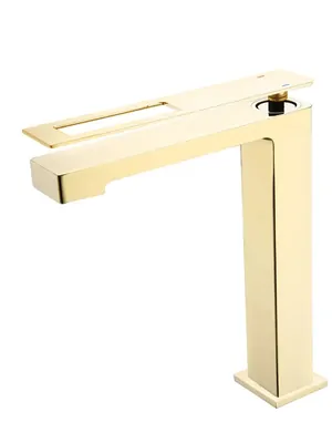 Смеситель Boheme 142-GG для раковины, на 1 отверстие, однозахватный, золото