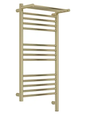 СУНЕРЖА с полкой Полотенцесушитель 800х400 шампань МЭМ правый 020-6007-8040