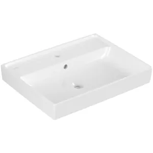 Раковина Villeroy & Boch (550х440) отв, перелив, ceramic+, stone white 4A3355RW