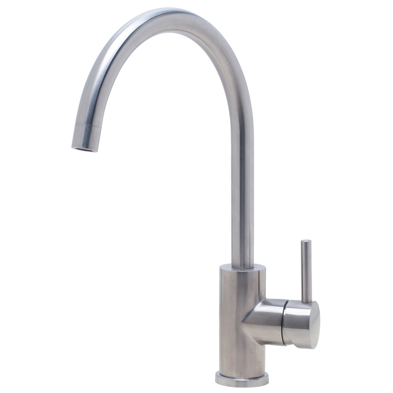 Смеситель для кухни Lemark LM5078S с поворотным изливом, высота 24см, нерж.сталь