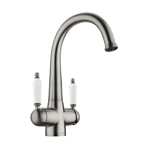 Смеситель для мойки Omoikiri 2-SI античное серебро (4994255)