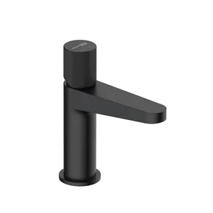 Смеситель для умывальника WasserKRAFT 5203 однозахватный, цвет: черный Soft-touch