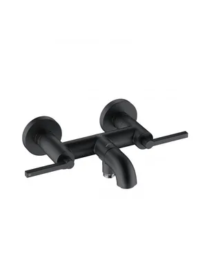Смеситель KLUDI Puristic для ванны/душа, двухзахватный, черный матовый 205403915