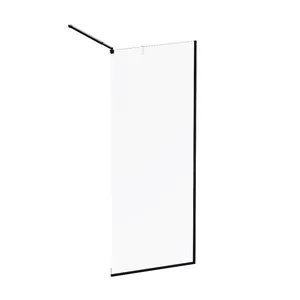 Душевая стенка AM.PM 800х2000 стекло прозрачное, профиль черный W84WI-80-F1-BTE