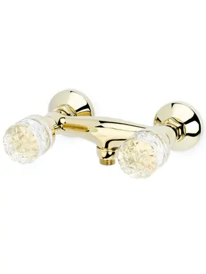 Смеситель Boheme 294-CRST для душа, настенный, двухзахватный, золото