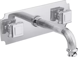 Смеситель CEZARES -BLS2-01-O для умывальника, встраиваемый, донный клапан, хром/ручки металл