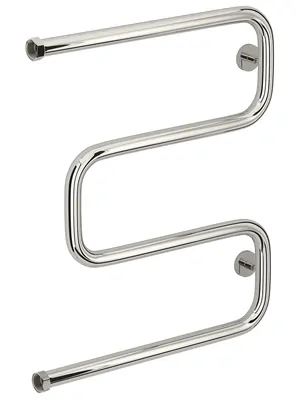 СУНЕРЖА Полотенцесушитель 600х500 нерж.сталь, накидная гайка 1", бок.подкл. 00-4014-6050