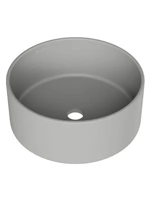 Раковина накладная Aqueduto 400х400х165 без отверстия под смеситель, серый матовый ESP0130