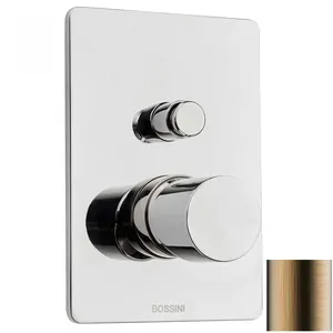 Смеситель для душа Bossini Z00006022 встраиваемый, на 2 выхода, внеш. часть, без излива, бронза