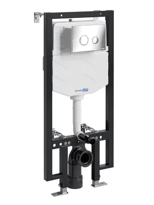 Инсталляция для унитаза WasserKRAFT с клавишей смыва, цвет: хром 56TLT.010.ME.CH01