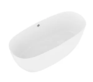 Ванна отдельностоящая Astra-Form Атрия 01010044 (1700х750) иск. камень, интегр. перелив, ножки,белый