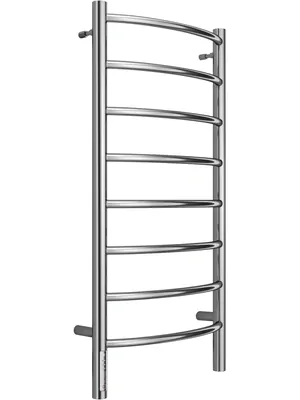 Полотенцесушитель TERMINUS П8 (ШВ:400x850) электрический, левое подключение, нерж.сталь