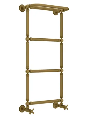 СУНЕРЖА 1386 Полотенцесушитель 960х400 сост.бронза,с полкой,нижнее подкл.3/4" 05-0281-9640