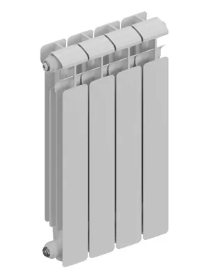 Радиатор алюминиевый RIFAR 500 (565х324х90) 4 секции, 660 Вт, бок.подкл. белый