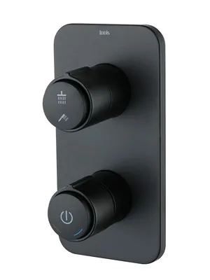 Смеситель Iddis Push Control для душа, встраиваемый, кнопочное управление, черный матовый SLIBLBTi67