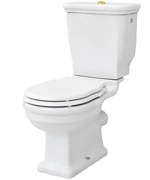 Унитаз-компакт ArtCeram 420х710х830 вертик. выпуск, белый/кнопка золото HEV0080100+HEC0010100+HEA01073