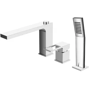 Смеситель на борт ванны BelBagno ROM-BVD-CRM хром