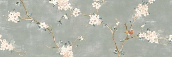 декор Mixed Verde Decoro Fiori di Pesco B 40x120