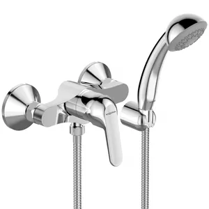 Смеситель VIDIMA для душа с гарнитуром (лейка 70мм, шланг 1500мм, держатель для лейки) BA387AA