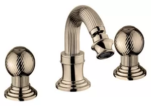 Смеситель CEZARES -BBS2-02-M для биде, 3 отверстия, донный клапан, бронза/ручки металл