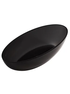 Прозрачная ванна Abber (1800х850) отдельностоящая, донный клапан,черная AT9702Onyx