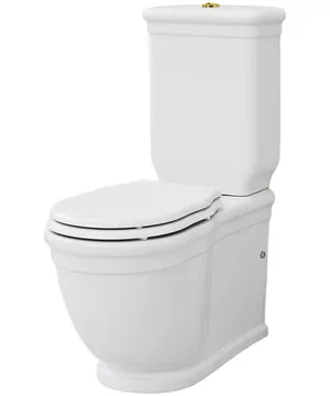 Унитаз-компакт ArtCeram 380х720х940 белый, кнопка золото HEV0060100+HEC0090100+ACA00673