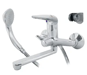 Смеситель для ванны VARION Armaturen next 9025 65 3 однозахватный, поворотный излив 220мм