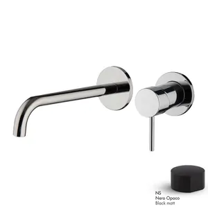 Смеситель для раковины FIMA Carlo Frattini встраив., длин.излив, черн. мат. F3051WLX9NS