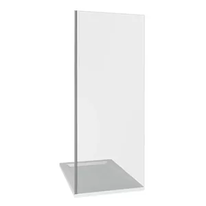 Стенка душевая GOOD DOOR BAS SP-100-C-CH (100х195) стекло прозрачное, профиль хром