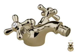 Смеситель для биде Nicolazzi 2534BZ двухзахватный, бронза