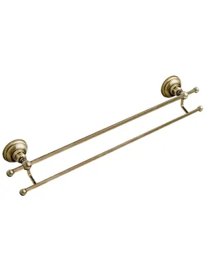 Полотенцедержатель Nicolazzi двойной настенный, бронза 1482BZ