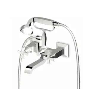 Смеситель для ванны Zucchetti ZB1228 настенный, с гарнитуром, хром