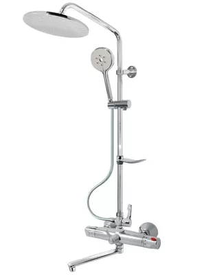 Душевая система с термостатом VARION Armaturen 1085 86 5 с жесткой стойкой
