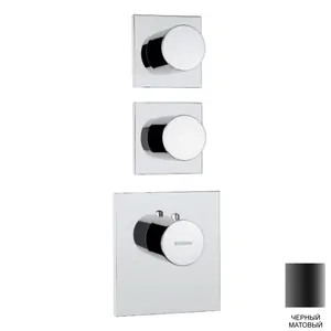 Смеситель для душа Bossini термостатический, на 2/3/4 потока, черный матовый Z031203.073