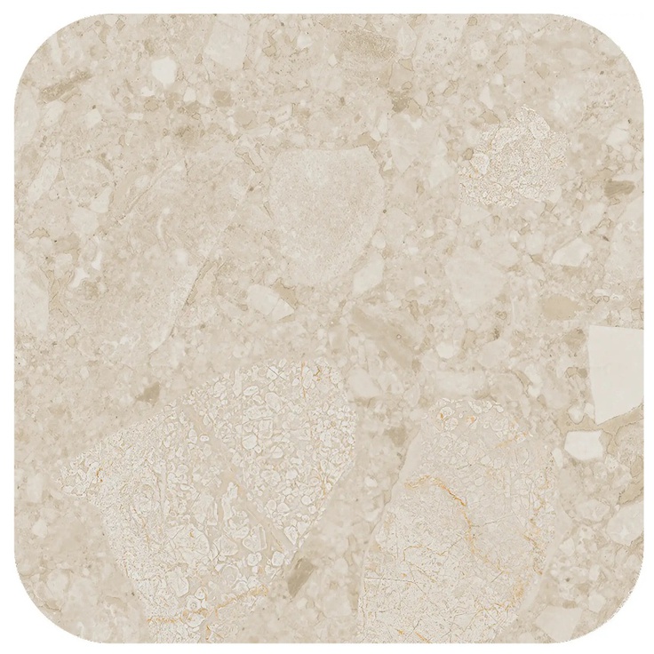 Arcana Ceramica Black&Cream ARC_8226 Checkers Rounded Cream Beach 28,6x28,6 матовая