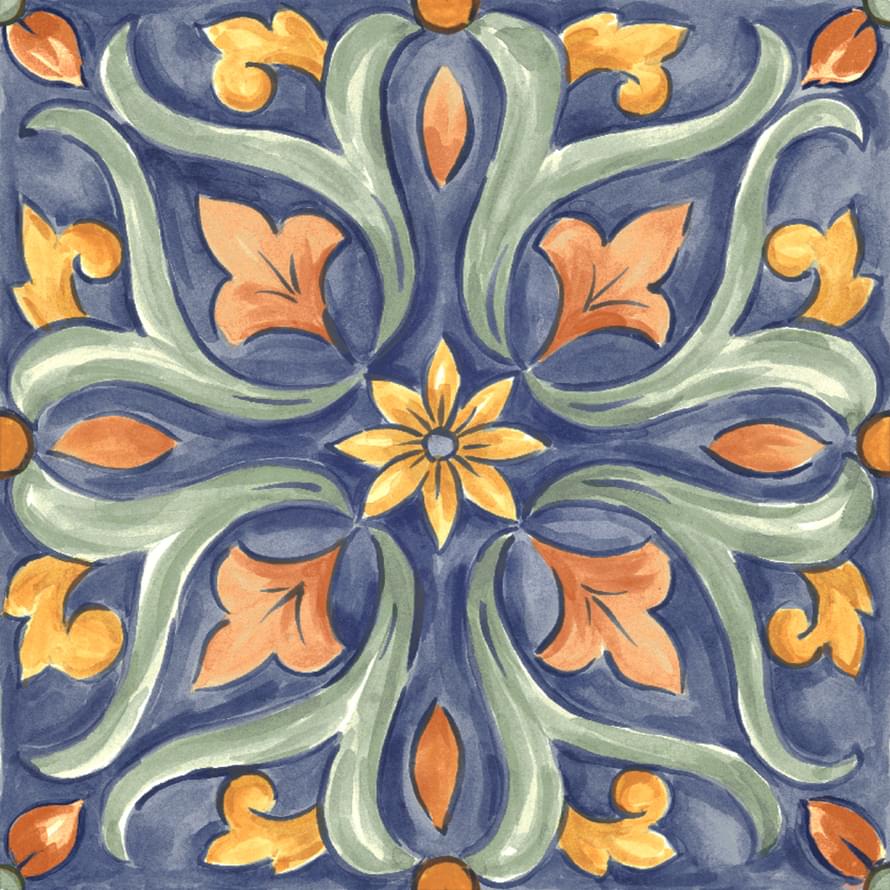 декор Amuri Decoro Maiolica Tappeto 4 Glossy 20x20