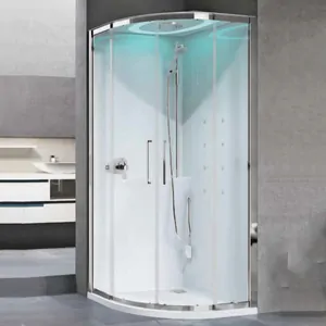 Душевая кабина Novellini R 900х900х2210 г/м, термостат, стекло прозрачное/хром R99T1F-1AK