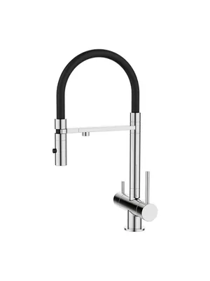 Смеситель Iddis для кухни, с каналом для фильтрованной воды, гибкий излив, хром SBFFi05