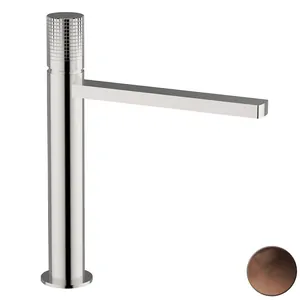 Смеситель для раковины CISAL однозахватный, высокий излив 170 мм, темная латунь мат. X20015045H