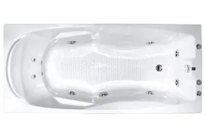 Ванна прямоугольная BACH 150х72 Система 3"А", гидромассаж+спинной, каркас