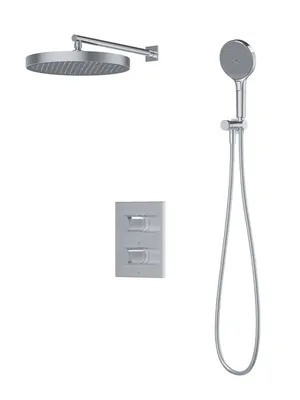 Душевая система IDDIS DUNSB0Ti67 встраиваемая б/излива, термостат, верх./руч. душ, хром глянц
