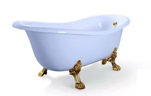 Ванна MIGLIORE 170x81 на лапах "LEONE" STANDART, слив-перелив бронза 26916