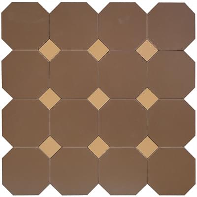 фон Базовая Плитка Октагон Шоколад 6 60x60