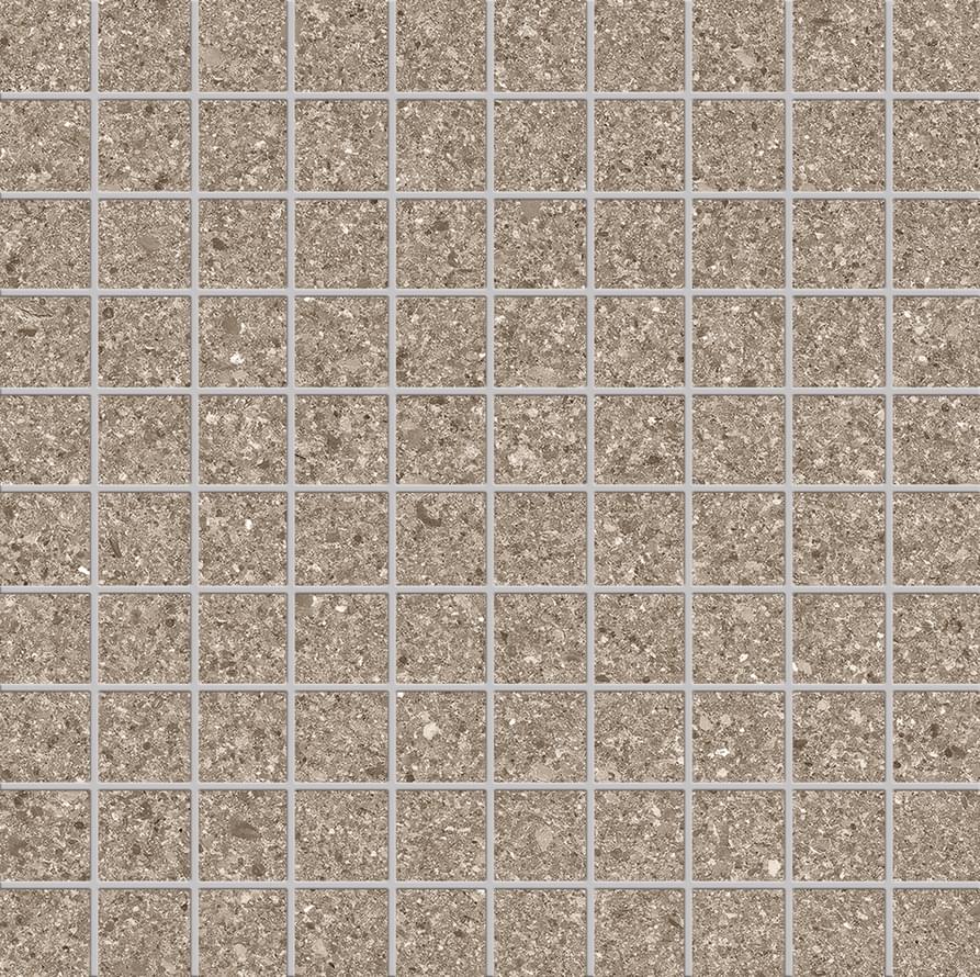 мозаика Grain Stone Mosaico 3x3 Fine Grain Taupe Lappato 30x30